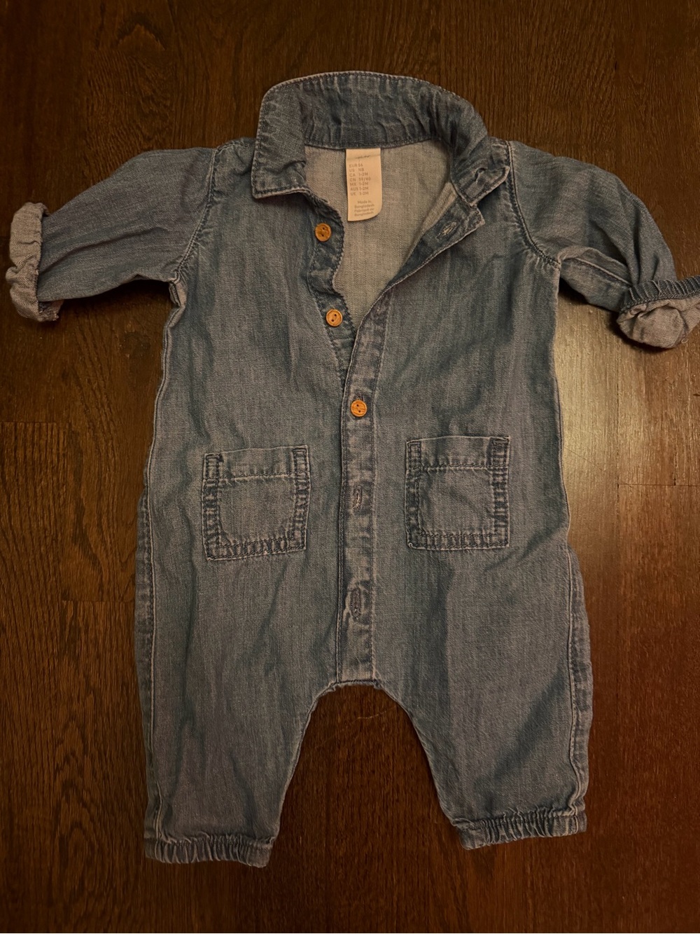 H&M Light Blue Denim Kids Jumpsuit